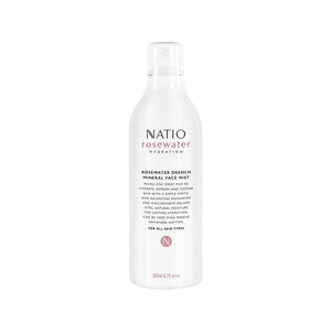 Natio Rosewater Hydration Drench Mineral Face Mist 200ml
