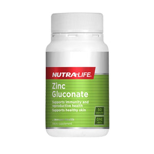 Nutra-Life Zinc Gluconate 50 capsules