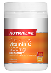Nutra-Life One-A-Day Vitamin C 1200mg 120 Chewable Tablets