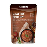 Optislim Healthy Option Soup Beef & Tomato with Ancient Grain 300g