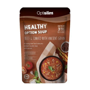Optislim Healthy Option Soup Beef & Tomato with Ancient Grain 300g
