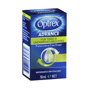 Optrex Advanced Preservative Free Tired Eye Drops 10ml