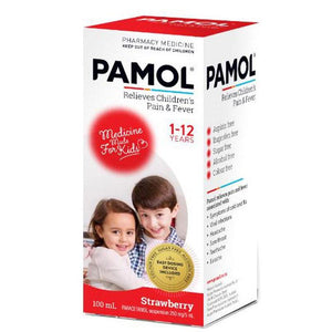 PAMOL All Ages Strawberry Colour Free 100ml