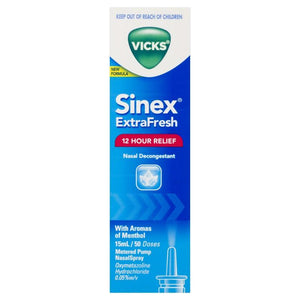 Vicks Sinex Extra Fresh Nasal Spray 15ml [limited to 2 per order]