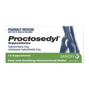 PROCTOSEDYL Suppository 12 pack