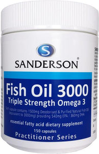 SANDERSON Fish Oil 3000 150caps