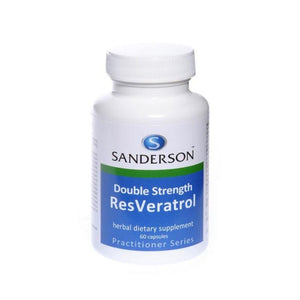 SANDERSON Double Strength Resveratrol 60 Capsules