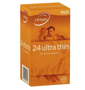 Ansell Lifestyle ULTRA THIN Condoms 24pk