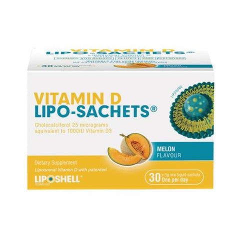 Lipo-Sachets Vitamin D Melon 30 Pack