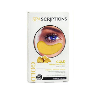 SpaScriptions Hydrogel Under Eye Mask Gold 4 Treatments