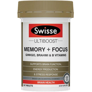 Swisse Ultiboost Memory & Focus 50 Tablets