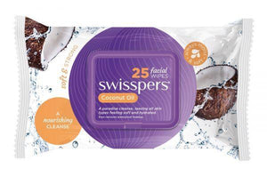 Swisspers Facial Cleansing Wipes Coconut Oil 25