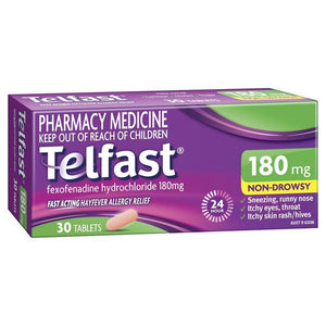 Telfast Tablets 180mg 30 [limited to 6 per order]