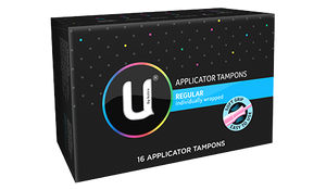 U by Kotex Regular Tampons 16 Applicator Pack