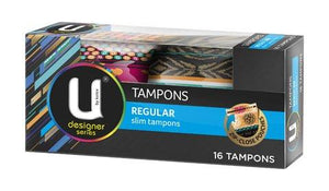 U by Kotex Regular Tampons Designer 16 Pack