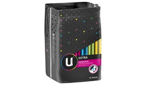 U by Kotex Super Wing Extra Pads 14 Pack