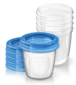 Philips Avent Milk Storage Cups 180ml 5 Pack