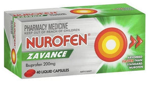 Nurofen Zavance Liquid Capsules 40s limit 2