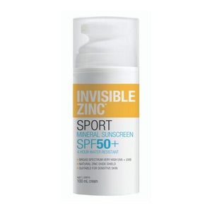 Invisible Zinc Sports 4hr Water Resistant SPF50+ - 100ml