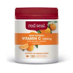 RED SEAL Vitamin C with Natural Orange Chewable 1000mg 120's