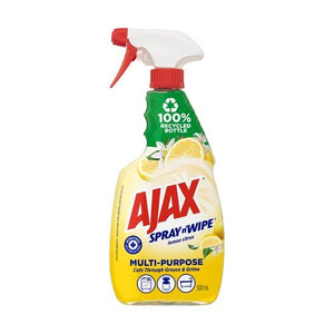 Ajax Spray n' Wipe MultiPurpose Antibacterial Disinfectant Cleaner Trigger Spray Lemon Citrus 500mL