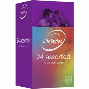Ansell Lifestyle Assorted Condoms 24pk