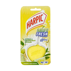 Harpic Hygienic Toilet Block Citrus & Grapefruit Splash 40g
