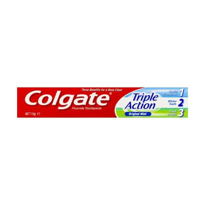 Colgate Triple Action Original Mint Flouride Toothpaste 110g