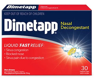 Dimetapp Nasal Decongestant Liquid Capsule 20