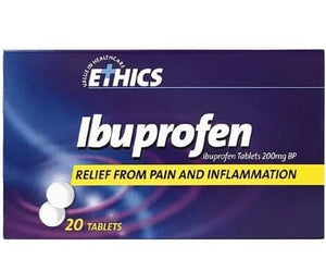 ETHICS Film Coated Ibuprofen 200mg 20s limit 5
