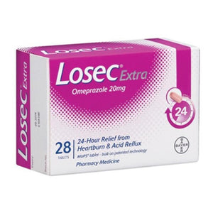 Losec Extra 20mg - 28 Tablets