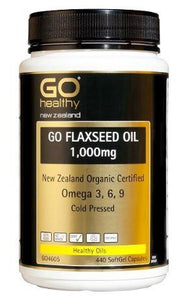 GO Healthy GO Flaxseed Oil 1,000mg Capsules 440