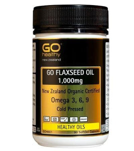 GO Healthy GO Flaxseed Oil 1,000mg Capsules 90