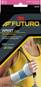 Futuro For Her Slim Silhouette Wrist Support - RIGHT HAND - Everyday Use  95346