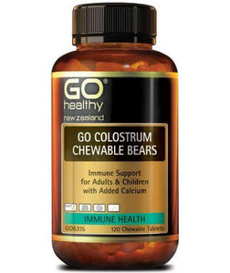 GO Colostrum Chewable Bears 120 Tablets