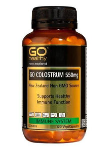 GO Healthy GO Colostrum 550mg Capsules 120