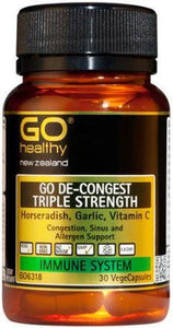 GO Healthy GO De-Congest Triple Strength Capsules 30