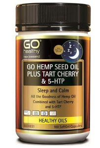 Go Healthy GO Hemp Seed Oil Plus Tart Cherry & 5HTP 100