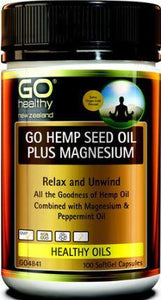 GO Hemp Seed Oil Plus Magnesium 100s