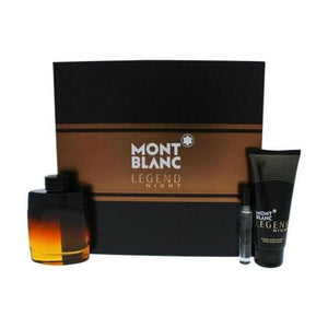 Mont Blanc Legend Night 3 Piece Gift Set for Men