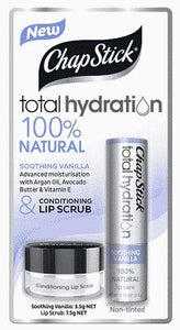 CHAPSTICK Total Hydration 3.5g + Lip Scrub - Vanilla