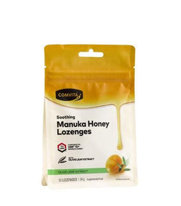 COMVITA Manuka Honey Lozenges Olive Leaf Extract 12s