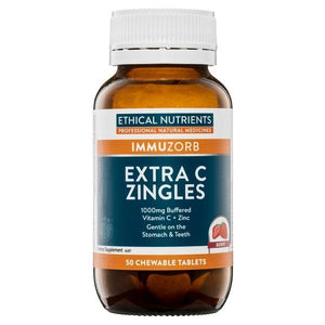 ETHICAL NUTRIENTS Immuzorb Extra C Zingles Berry 50s