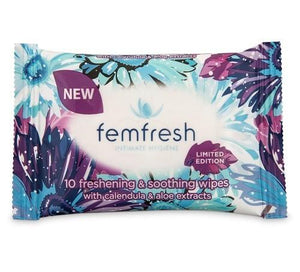 FEMFRESH Refreshing & Soothing Pocket Wipes 10 pack