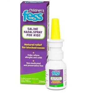 FESS Childrens Saline Nasal Spray for Kids (3 to 10 Years) 20ml
