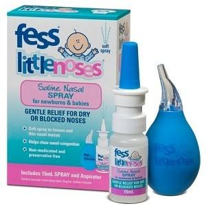 FESS Little Noses Saline Spray 15ml and Nasal Aspirator
