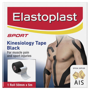 ELASTOPLAST Sport Kinesiology Tape Black 1 Pack