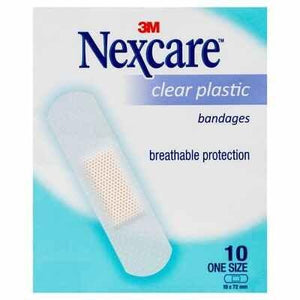 NEXCARE Clear Plastic Plasters 10 pack