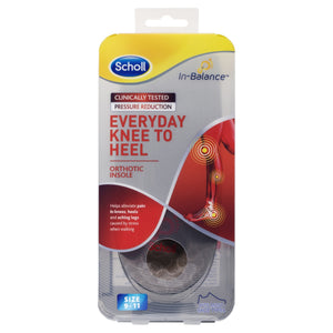 SCHOLL In-Balance Everyday Knee to Heel Orthotic Insole Large
