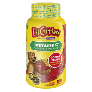 L'il Critters Immune C™ Plus Zinc and Vitamin D 190s